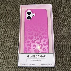 New Velvet Caviar Pink Leopard iPhone 16 Plus Case